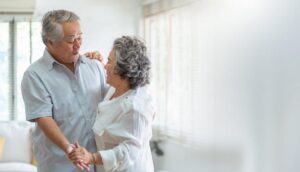 old couple dancing